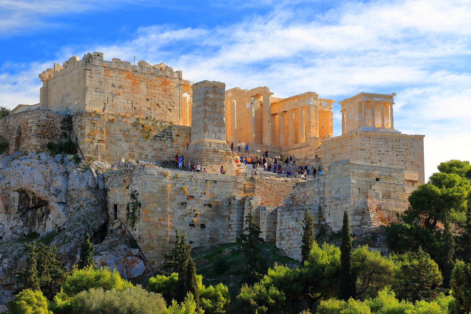 Vue sur l'Aéropage à Athènes