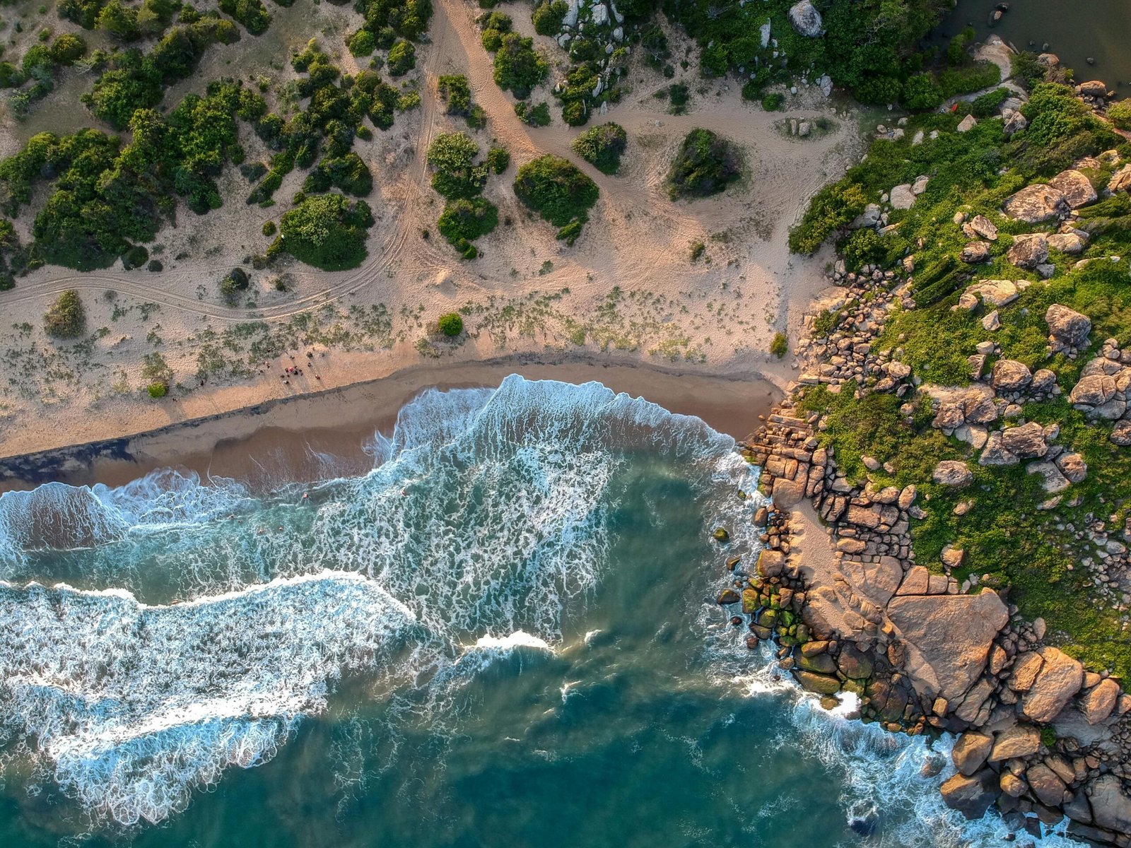 Vue du ciel sur le Sri Lanka