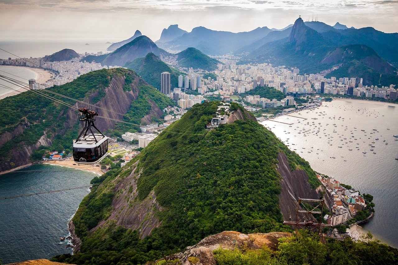 Vue du ciel sur Rio de Janeiro